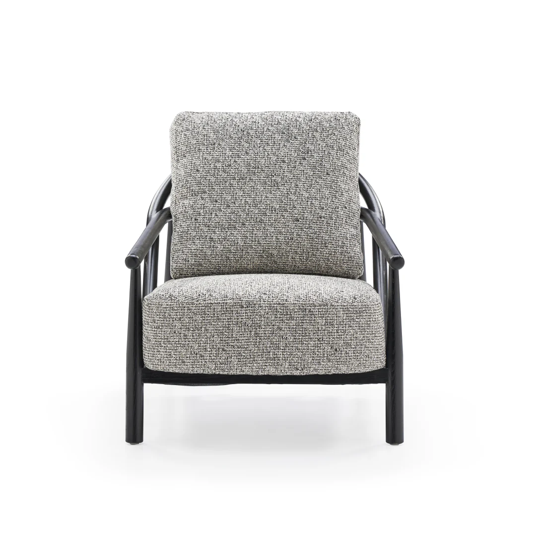 Genoa Arm Chair - Grey - Image 3