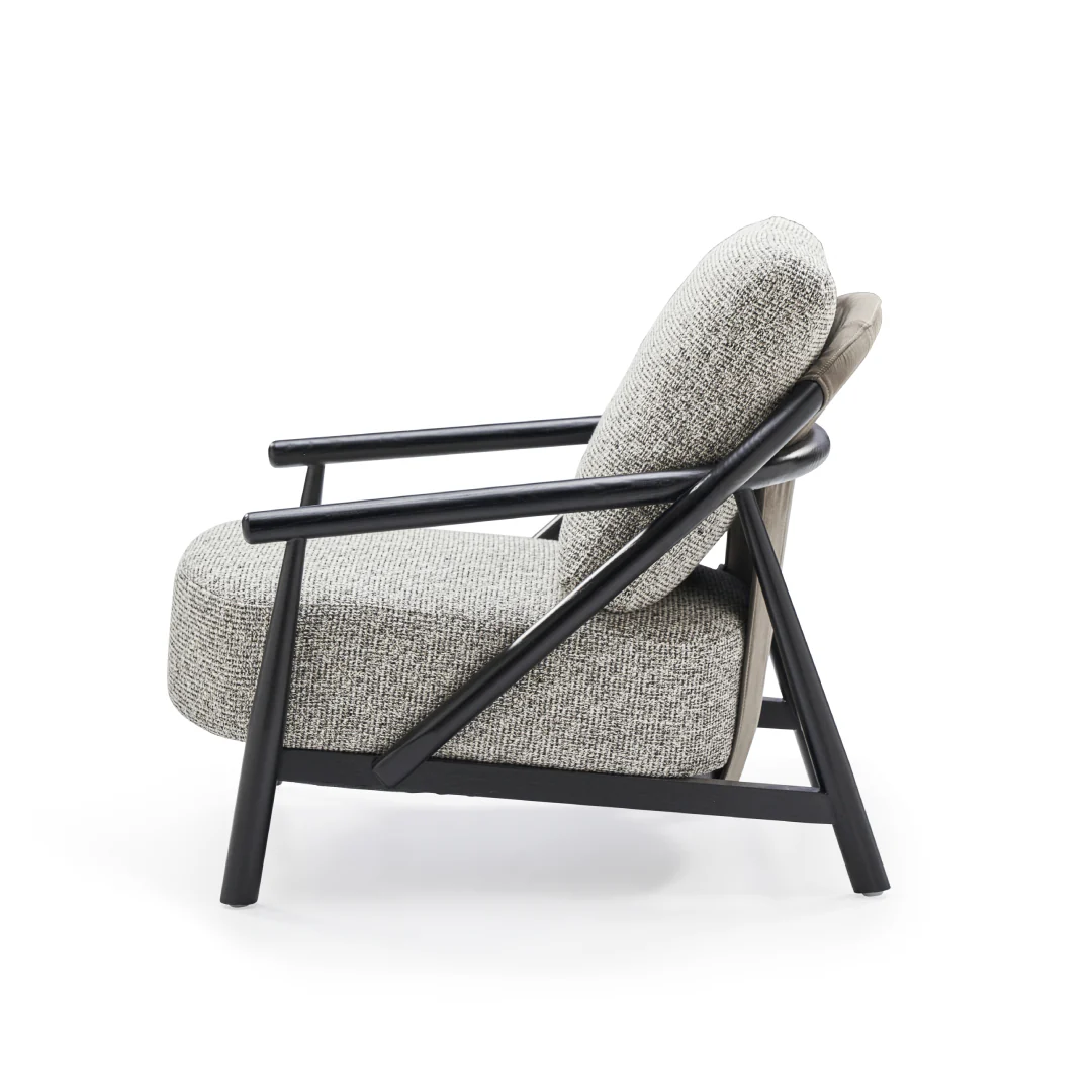 Genoa Arm Chair - Grey - Image 4