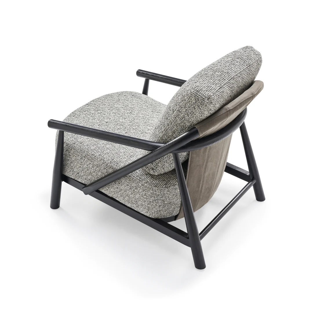 Genoa Arm Chair - Grey - Image 5