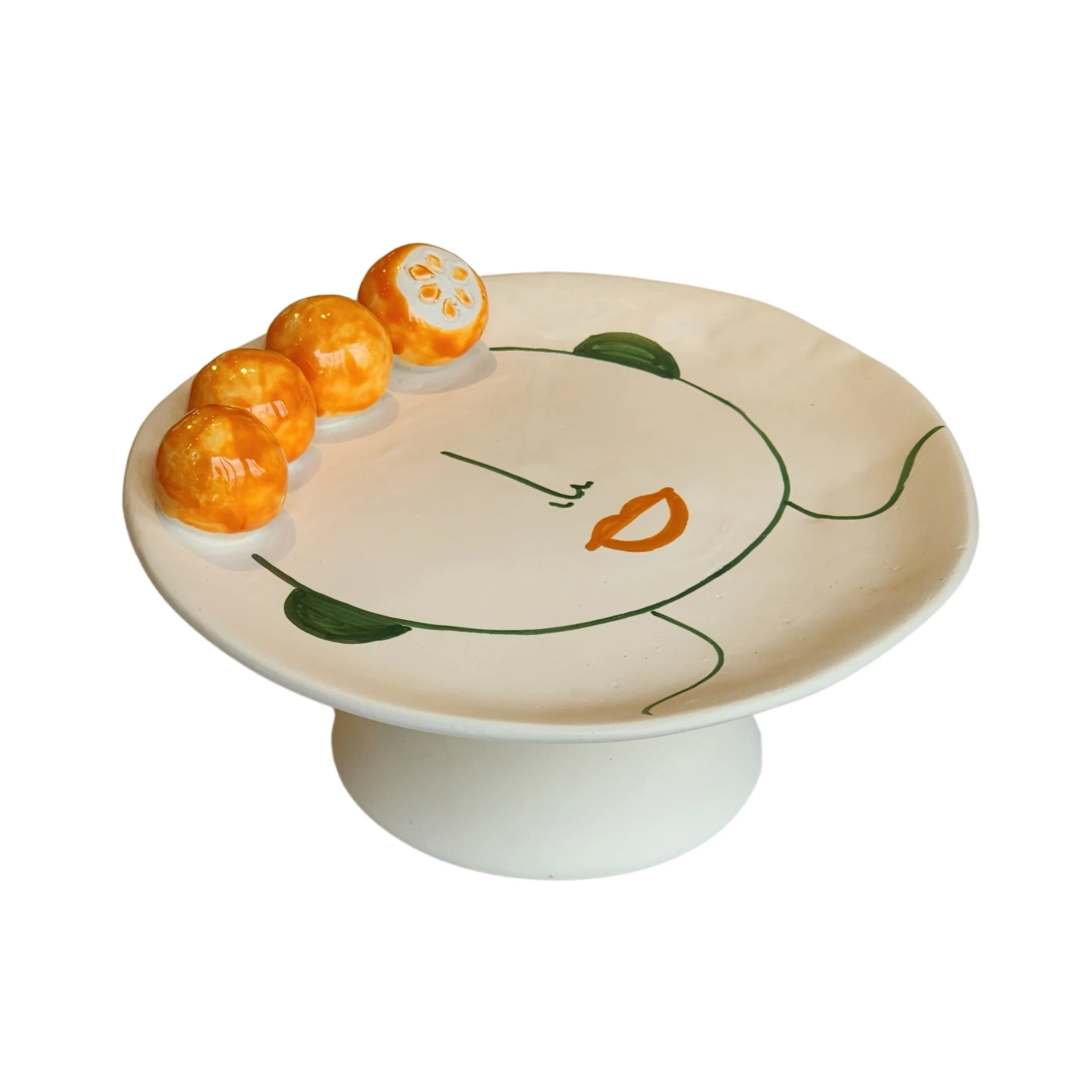 Arancia Di Vaniglia Medium Cake Stand With Round Oranges - Image 3